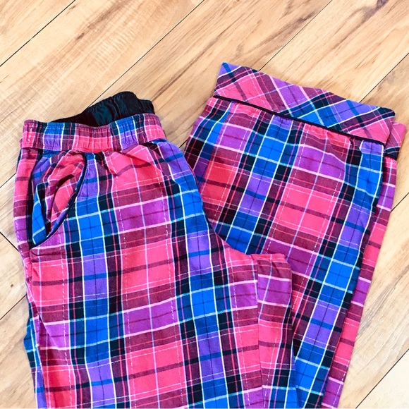 Victoria Secret plaid pajama pants red glitter small cotton - Picture 7 of 7